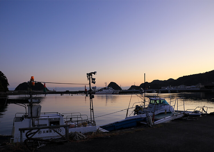 01_　朝の港風景