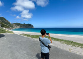 家族旅行で訪れた伊豆諸島は「神津島」