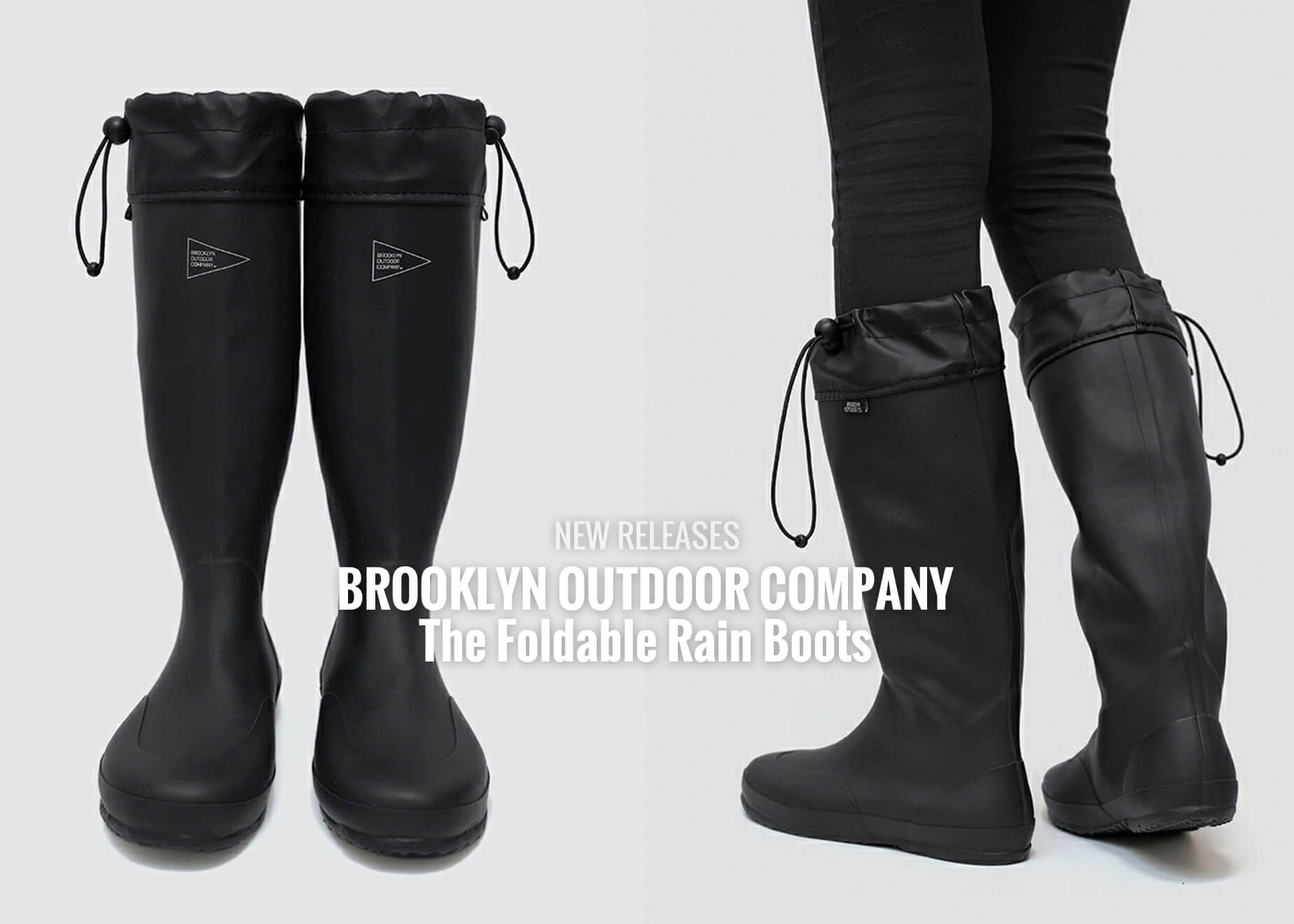 折り畳めるのに自立する？ デザイン性にも優れた完全防水レインブーツ