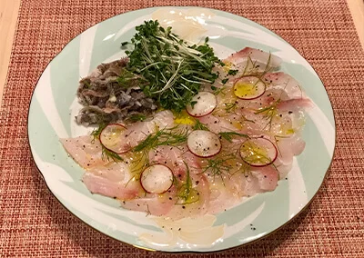 マダイのカルパッチョ