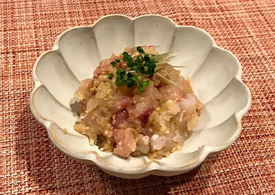 マダイのなめろう