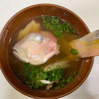 アマダイの潮汁（にゅうめん）