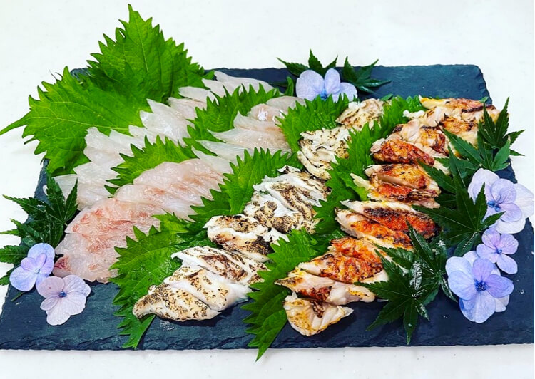 マダイのお刺身＆炙り