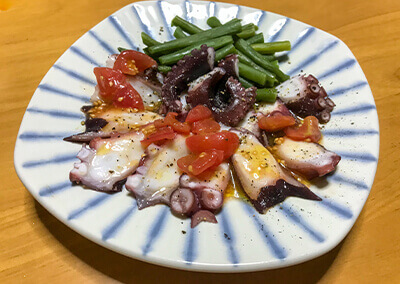 タコのカルパッチョ