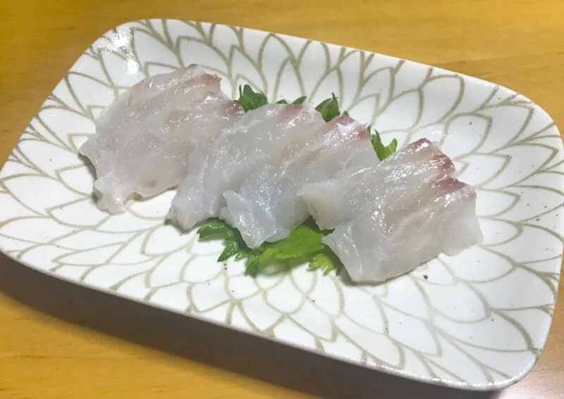 アマダイの刺身