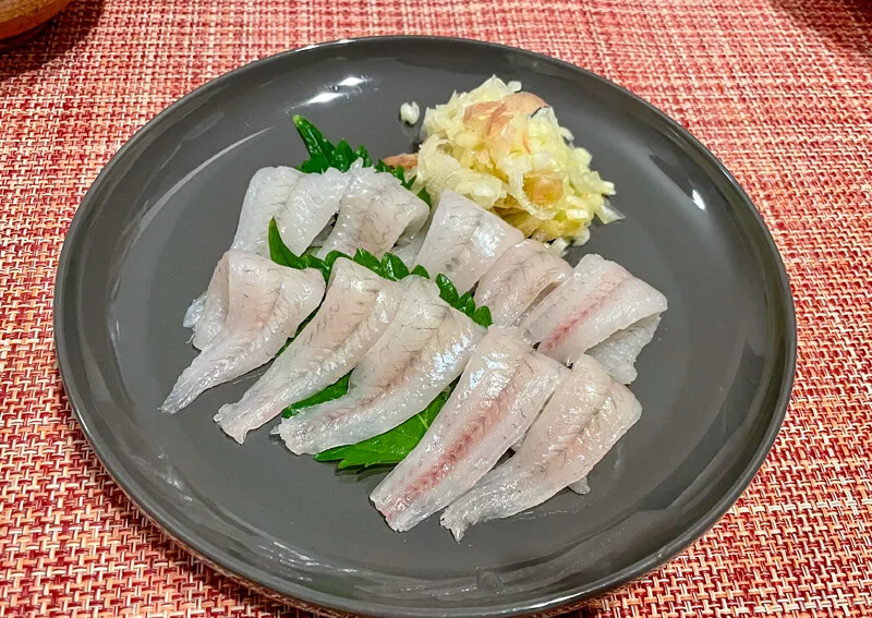 ハゼのお刺身