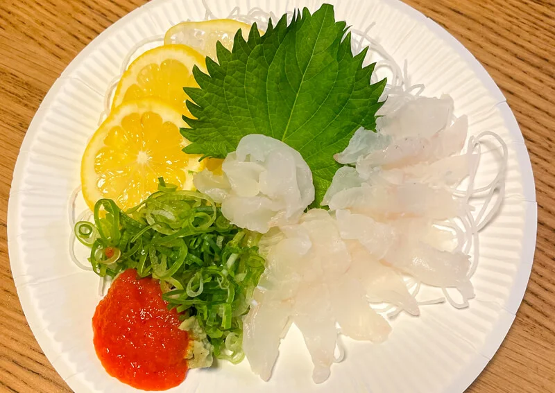 キジハタのお刺身
