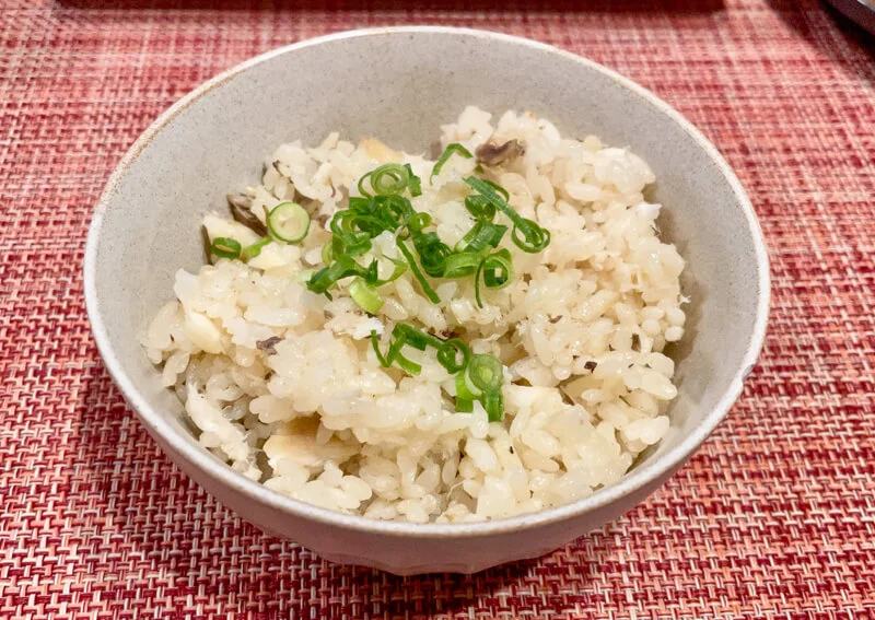 カワハギの炊き込みご飯