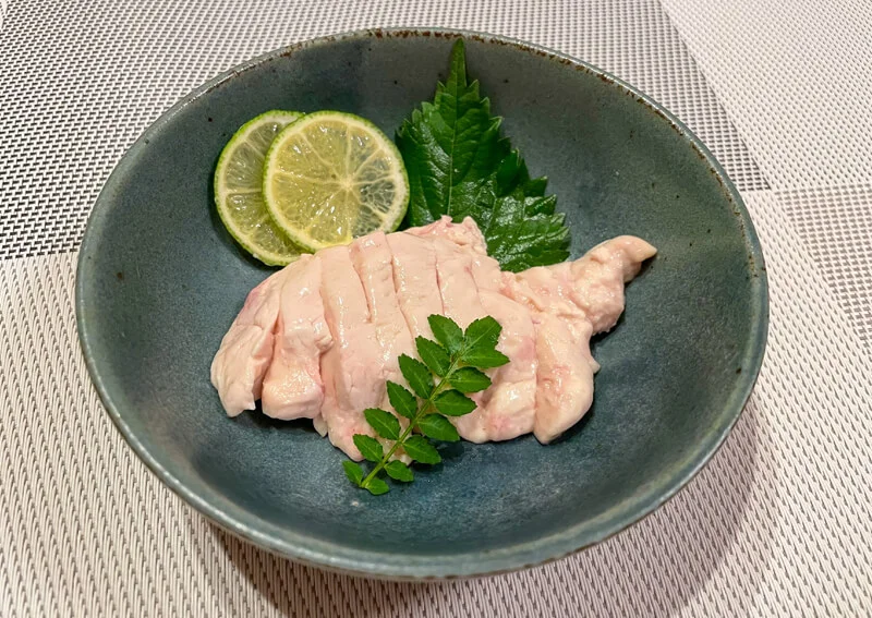 カワハギの肝刺し