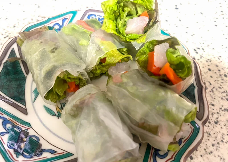 アオハタの生春巻き