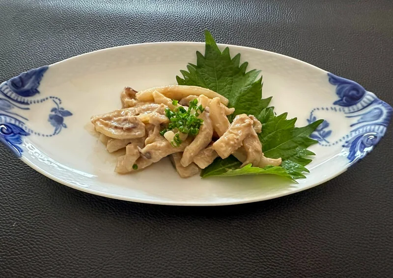 アオリイカの肝味噌炒め