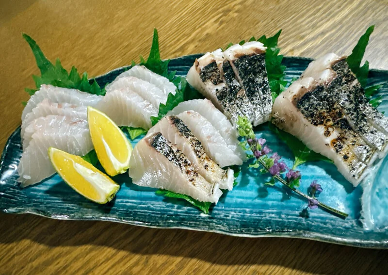 サワラの刺身・炙り刺し