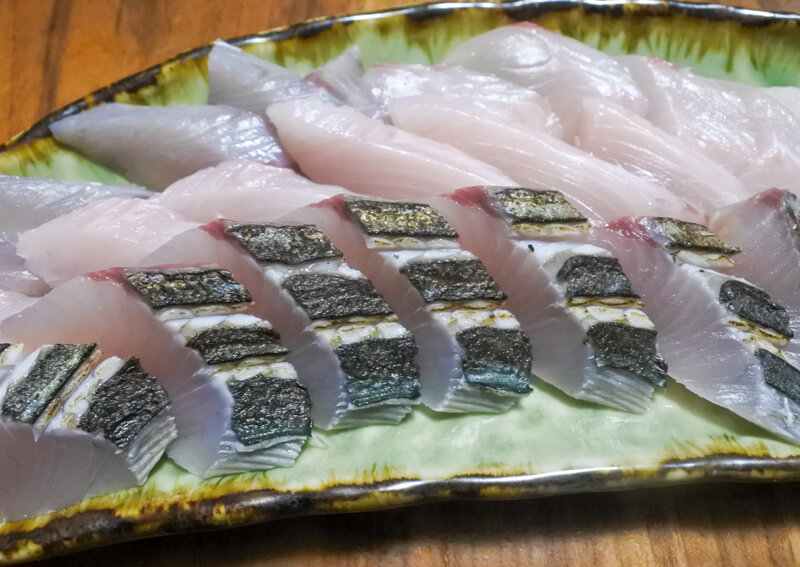 08_ サゴシの炙り刺し