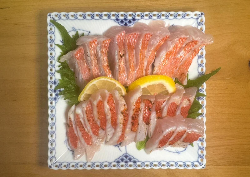 キンメダイの炙り刺身