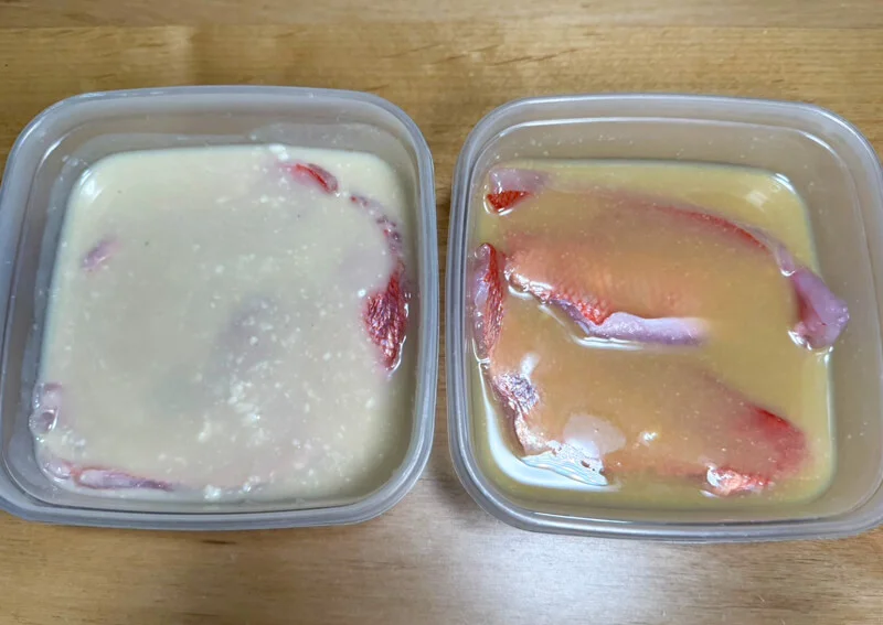 キンメダイの漬け焼き