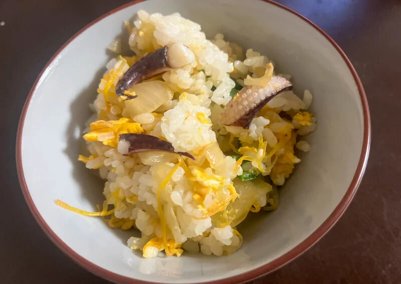 コウイカのチャーハン