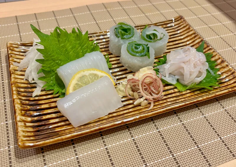 ケンサキイカの刺身